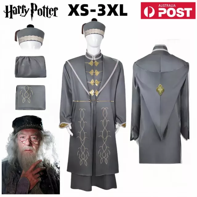 Harry Potter Professor Dumbledore Cosplay Costume Cloak Outfit Halloween Party