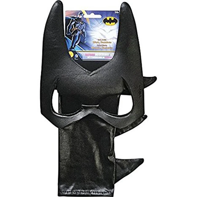 Batgirl Accessory Kit Mask Gauntlets Batwoman Super Hero Cosplay Womens Costume
