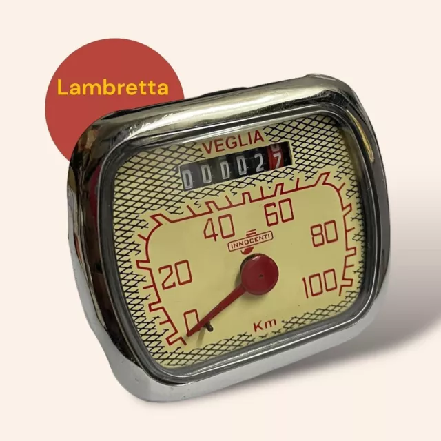 Lambretta LD Speedometer 100km/h