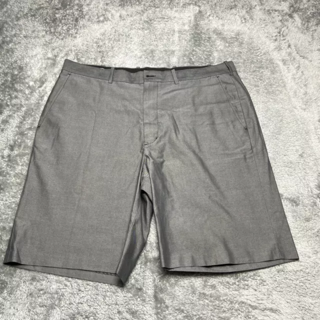 Nordstrom Shorts Mens 38W Gray Supima Cotton Chino Wrinkle Free