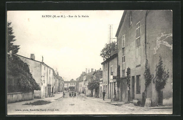 CPA Bayon, Rue de la Mairie