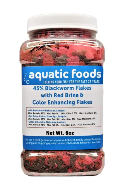 45% Blackworm with Red Brine Shrimp & Color Flake Mix.  AF and Zeigler Mix JAR