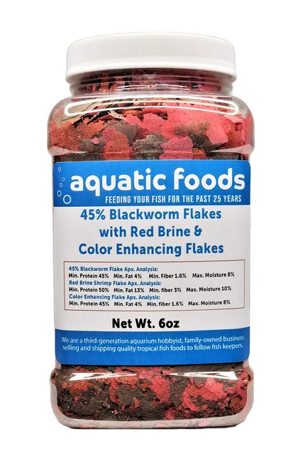 45% Blackworm with Red Brine Shrimp & Color Flake Mix.  AF and Zeigler Mix JAR
