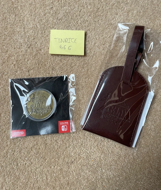 ZELDA TEARS OF the Kingdom COLLECTOR'S MEDAL LUGGAGE TAG COIN With