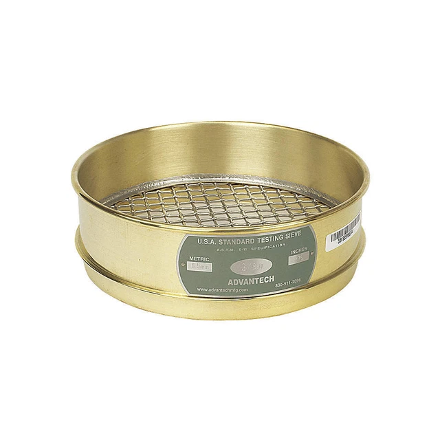 ADVANTECH 1/2"BS8F Sieve, 1/2", B/S, 8 In, Full Ht