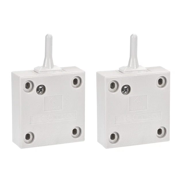 Interruttore Passafilo Unipolare Peretta 250V 2A Bianco Set 5 Pezzi