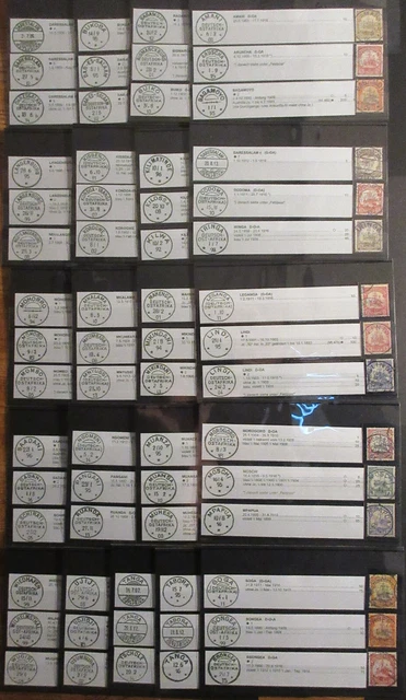 Deutsch-Ostafrika , kleine, exquisite Stempelsammlung