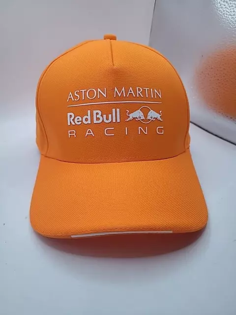 Aston Martin Red Bull Racing Adjustable Cap Hat Orange Brand New