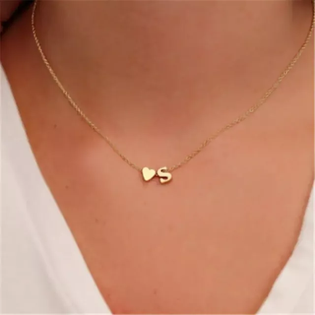Halskette Buchstaben für Damen, von A-Z , Silber, Gold