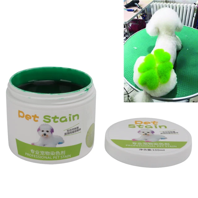Dog Hair Dye Bright Colors Wide Mouth Design Safe Semi Permanent Dye For Pet Ecm
