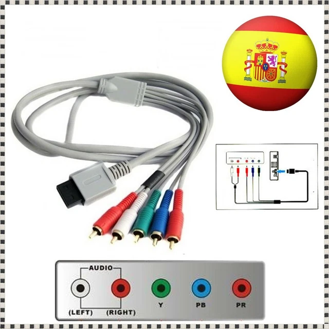 CABLE AV + HDMI para Nintendo Wii / Wii U Conector Multi out 5