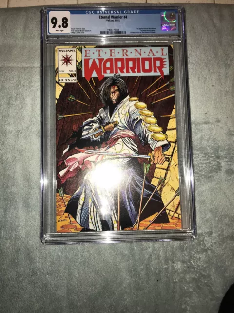 Eternal Warrior #4 First Appearance Of Bloodshot Cgc 9.8!!!