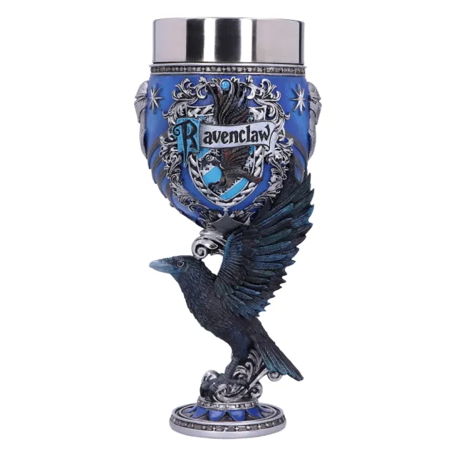 Nemesis Now Harry Potter Ravenclaw Hogwarts House Collectible Goblet, Blue Silve