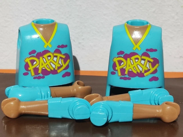 Pièces Détachées PLAYMOBIL - 2 Têtes Bronzées Et Corps Squelettes - Thème Pirates - Occasion