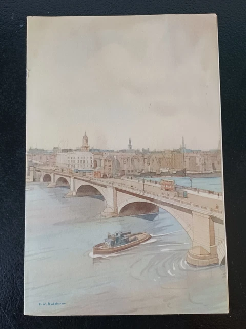 Vintage P & O Ship Dinner Menu S.S. Canton 1949 London Bridge Baldwin