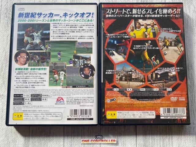 SONY PlayStation2 PS2 FIFA2001 World Championship & FIFA Street  set from Japan 2