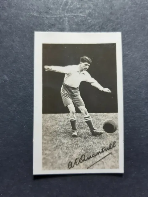 Gem Library Real Action Football Card -.#2 Albert Quantrill Preston North End