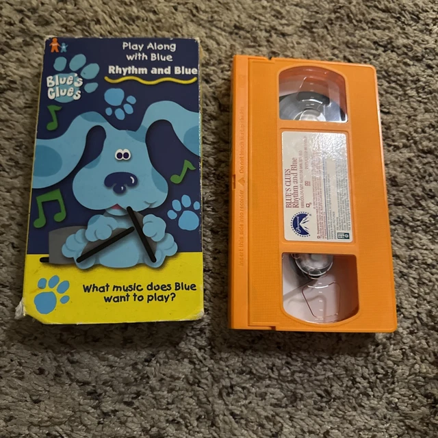 BLUE'S CLUES RHYTHM and Blue VHS Movie 1998 Nick Jr Nickelodeon Orange ...
