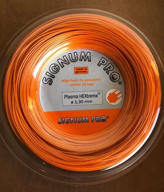 Signum Pro Plasma HEXtreme 16G / 1.30mm - Premium Co-Poly Tennis string (660ft.)