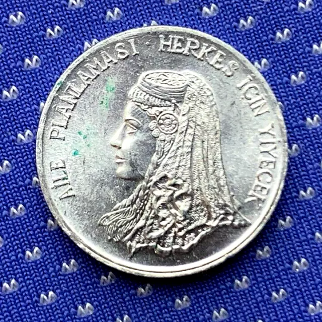 1975 Turkey 5 Kurus Coin GEM BU FAO  ( 1 Million minted ) #ZM160