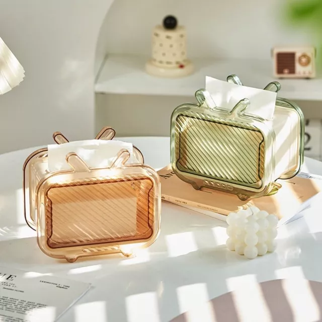 Transparent Paper Holder Paper Towel Napkin Storage Box  Kitchen