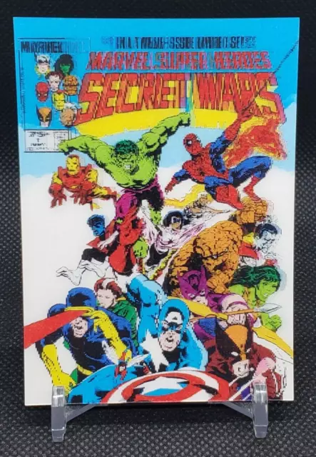 2015 Upper Deck Marvel 3D Lenticular Comic Covers #3D-18 Secret Wars #1