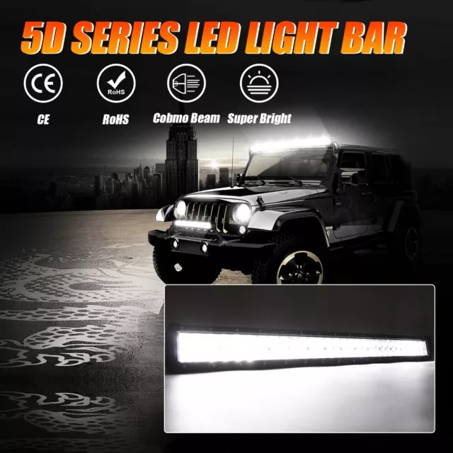 AUXBEAM 32inch 5D LED Light Bar Combo Driving Lamp For 2017-2023 Tesla Model 3 Y 3