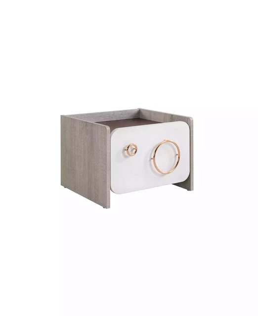 Console de Nuit Chambre D'Enfants Table Chevet Bois Kindernachttisch Luxe Blanc