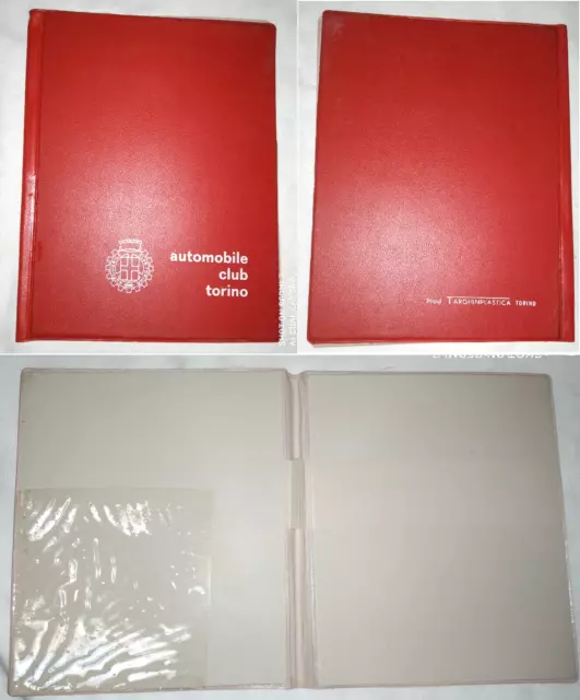 Portadocumenti Libretto Auto Automobile Club Torino In Vinile Anni 60 Originale