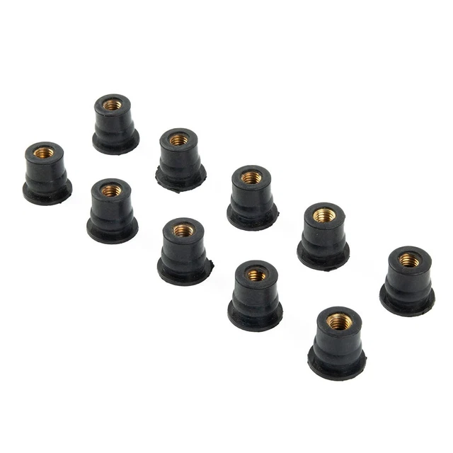 Kit Bulloni Per Parabrezza Moto, 10 Pezzi, Viti Dadi E Rondelle Per Montaggio Carene, Universale M5, Colore Argento