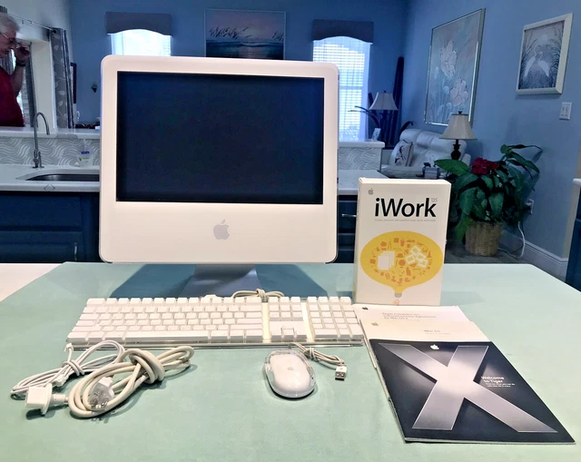Apple IMac G5 17″ – 1,8 GHz – 2 Go RAM – Clavier + Souris – Bon état – Tout-en-un