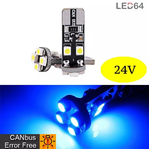 AMPOULE LED T10-W5W 360° ORANGE, CAMION 24 VOLTS