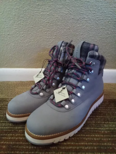 NWT Cole Haan Women's Hiking Shoes Boots 8 Gray W20176 NEW NWOB