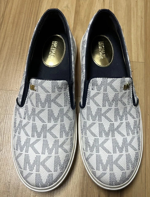 MICHAEL KORS BOERUM Signature MK Logo Lace Up Sneakers. Brown Size 8 Pre owned 30.00 PicClick