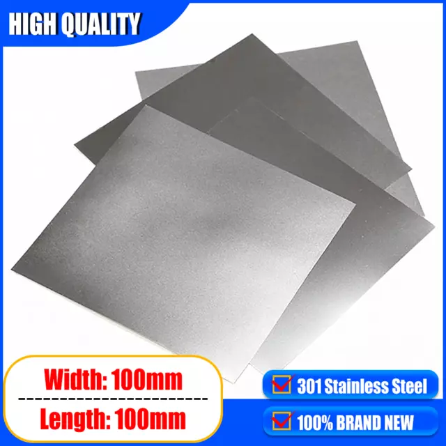 301 Stainless Steel Sheet Metal Sheet Flat Stock Thin Plate Thick  0.01mm-1mm