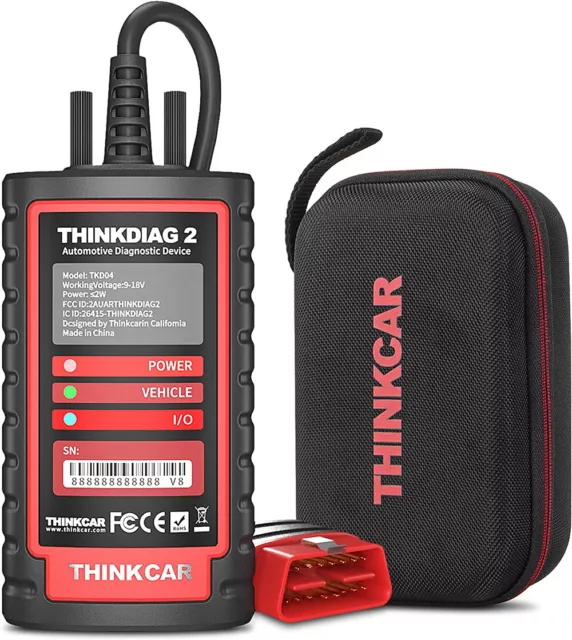 THINKCAR Thinkdiag 2 KFZ Diagnosegerät Auto OBD2 Scanner ALLE SYSTEM ECU CODING