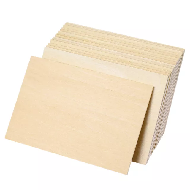 15Pcs Basswood Sheets for DIY Models and Carving