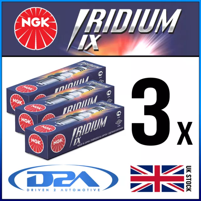 3x NGK CR9EIX 3521 Iridium IX Spark Plugs