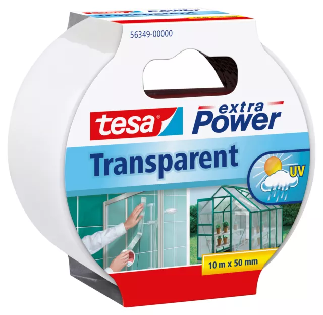 tesa Reparaturband extra Power, transparent, 10m x 50mm