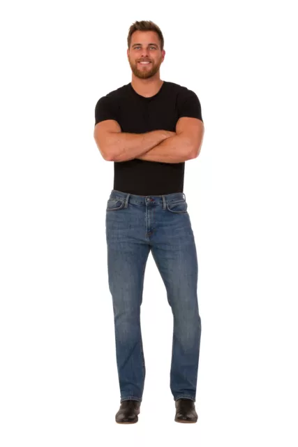 Ex M&S Men's Jeans Straight Leg Stretch Trousers Pants Regular Fit Marks  Spencer
