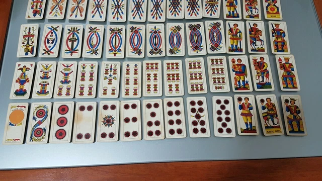 Tutte le 52 carte da gioco/poker, mazzo completo, cuori, picche, mazze