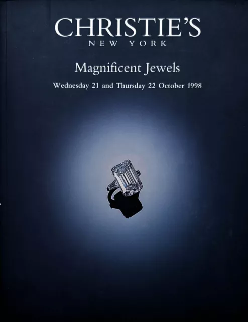 Christie's MAGNIFICENT JEWELS Jewelry Auction Catalog 10/22/1998