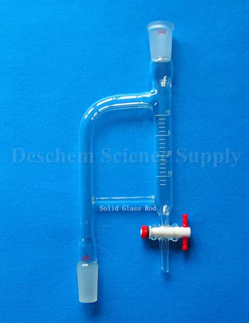 15ml,24/40,Glass Distillation Receiver,Lab Dean Stark Adapter,W/PTFE Stopcock