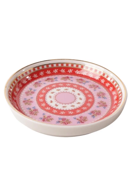 Cuenco de confitería PIP HOME Ø 9 cm cinta rosa adornos de porcelana