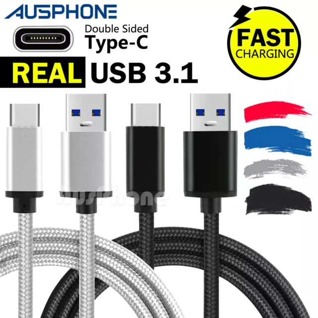 USB-C 3.1 Type-C Data Charge Cable For Samsung S23 S24 Ultra S22 S21 S20 S10 S9