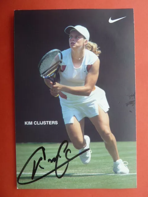 -ö- Kim Clijsters (BEL), Tennis - Nike Autogrammkarte