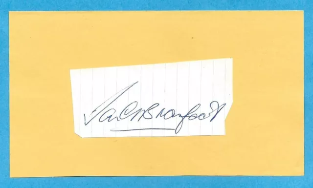 Ian Branfoot Sheffield Wednesday 1965-1969 Ex Southampton Mgr Original Autograph