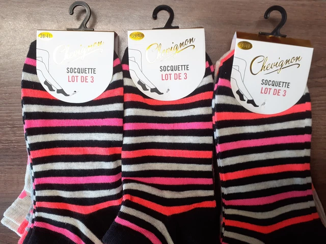 Chaussettes Femme Chevignon en coton lot de 9 paires