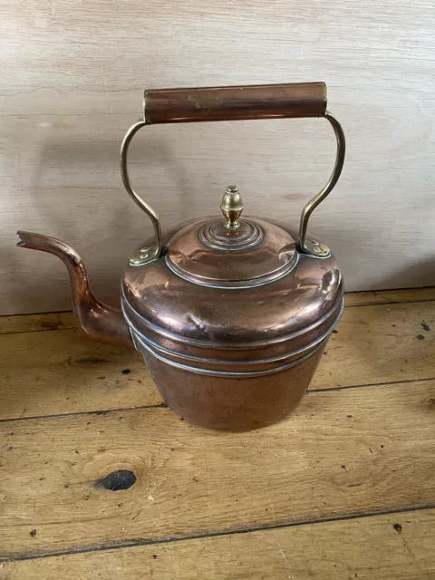 Antique Copper and Brass Kettle