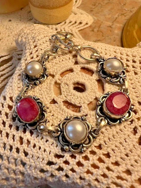 Bracelet Reminiscence - Nacre Et Cuivre Sur élastique - 3gr